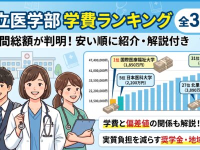 私立医学部医学科 学費ランキング 2026年最新版